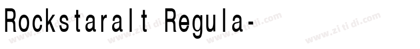 Rockstaralt Regula字体转换